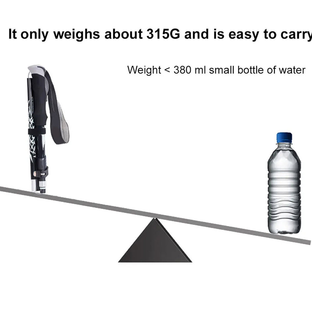 TrekPixin Professional Hiking Poles – Adjustable T-Handle Aluminum Alloy, 315g Lightweight Design