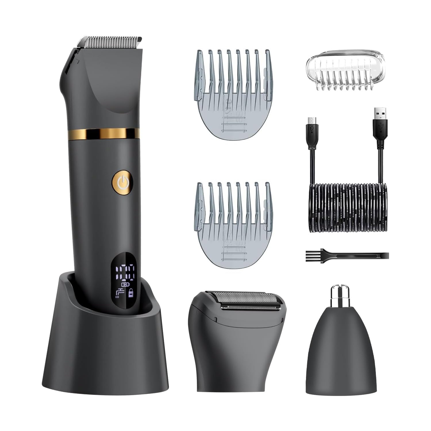 TrimLoci Professional Beard Trimmer – Precision Steel Blades, Adjustable Length & USB Fast Charging