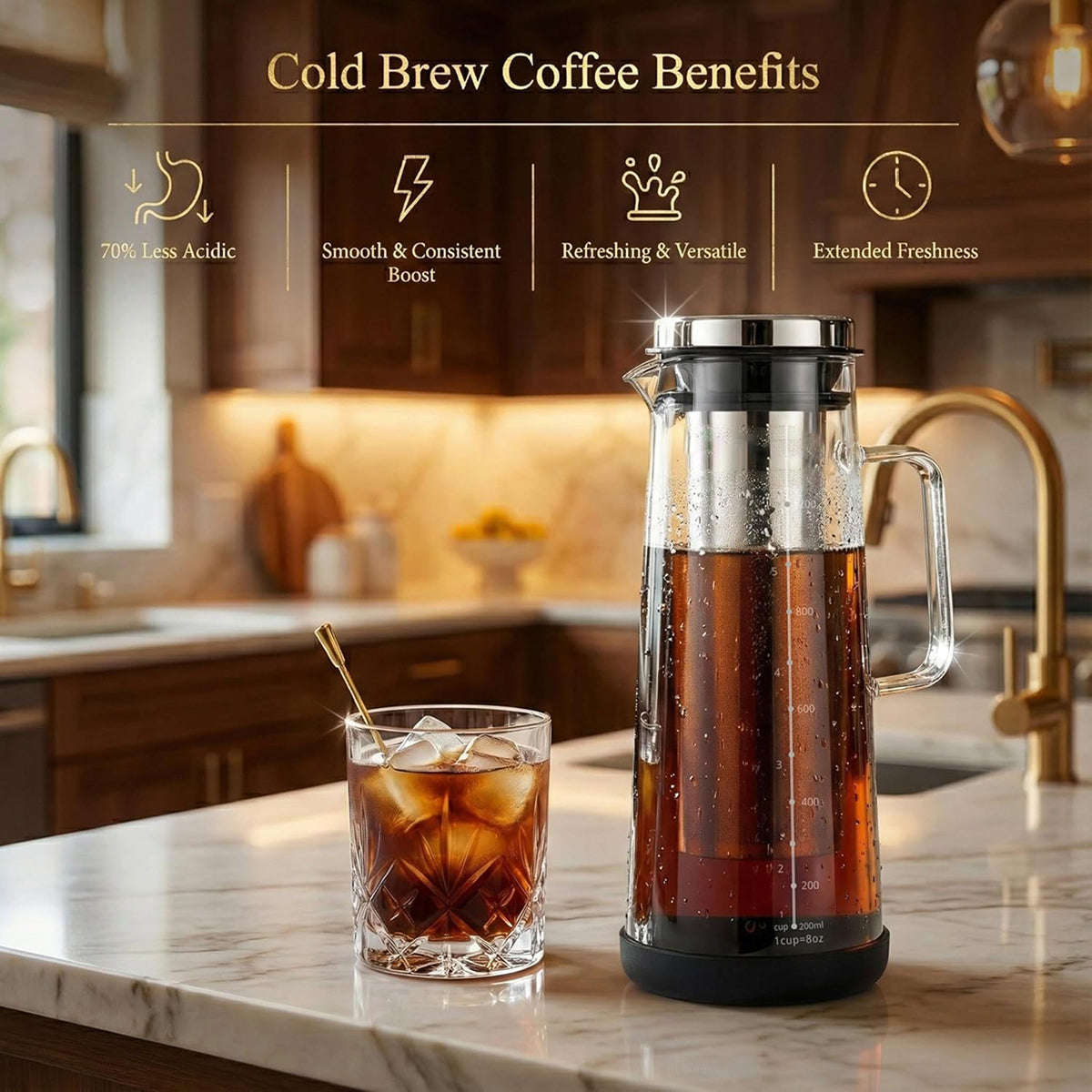 Twizzoly 70% Less Acidic Than Hot-Brewed Coffee For A Gentler Smoother Taste