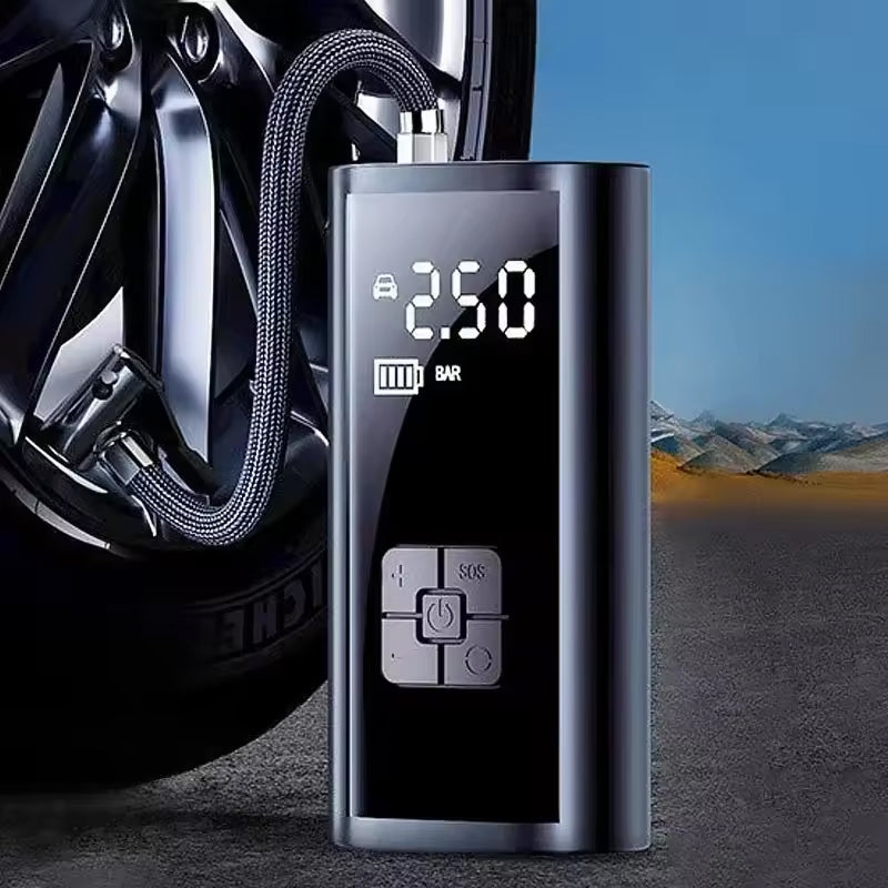 TyrixMax 150PSI Cordless Tyre Inflator – Digital Pressure Gauge, Auto-Stop & LED Emergency Light