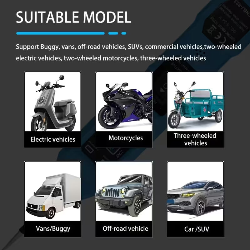 TyvixAxi Wide DC 6-24V Voltage Range for Universal Diagnostics