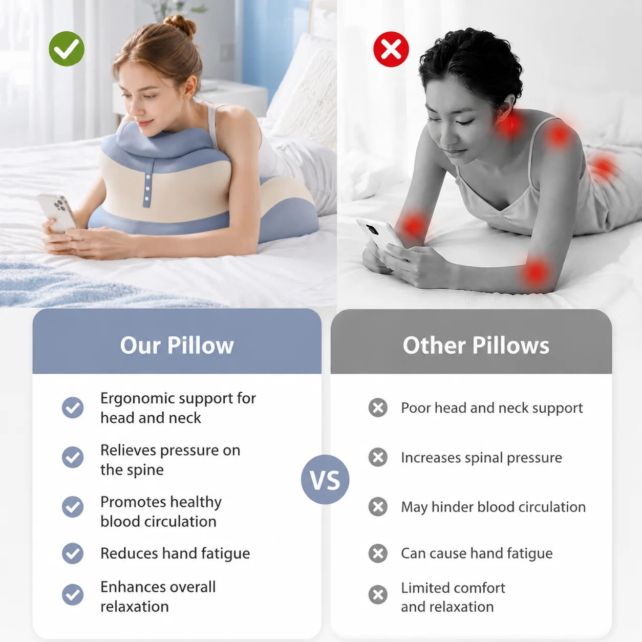 VaelisFen High-Density Slow-Rebound Memory Foam