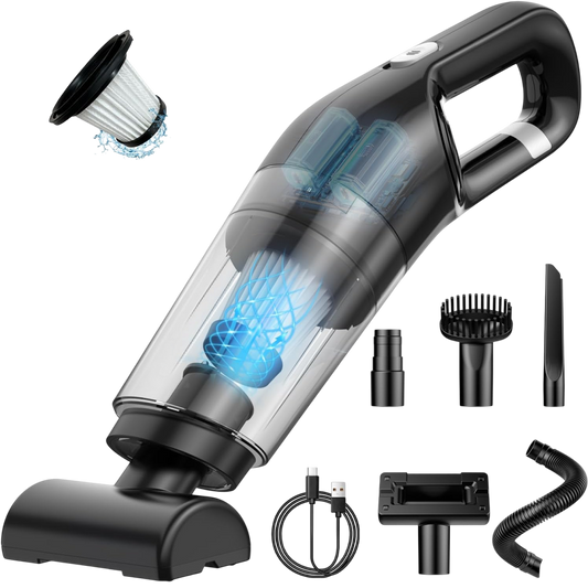 VamixLi Car Vacuum Cleaner - 26,000 PA Powerful Suction, 500g Ultra-Lightweight Cordless Handheld Vacuum