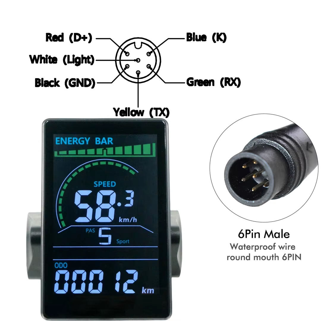 RossDoen | three-colour metrics, real-time battery status, 5-level PAS control