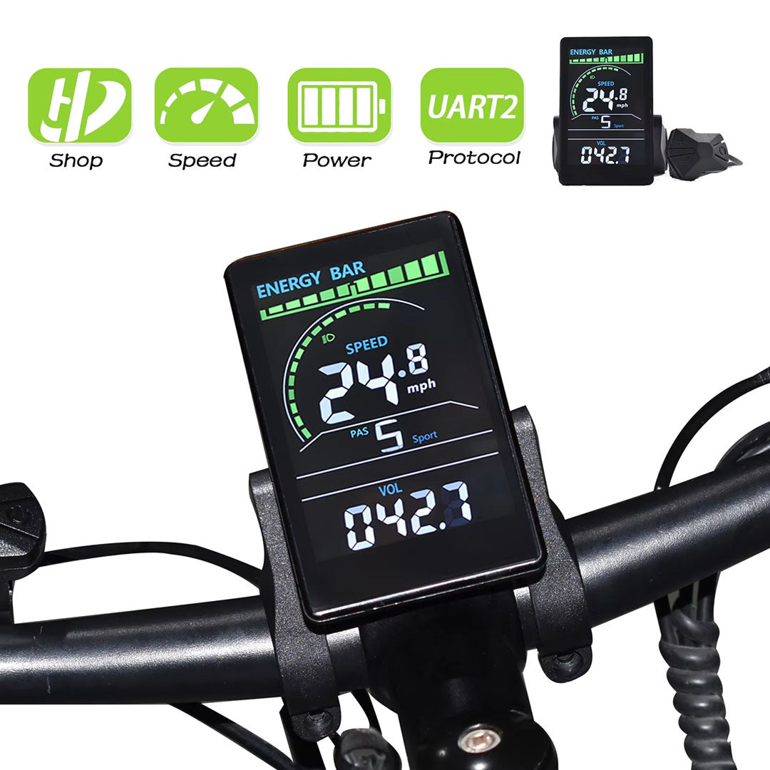 RossDoen | three-colour metrics, real-time battery status, 5-level PAS control
