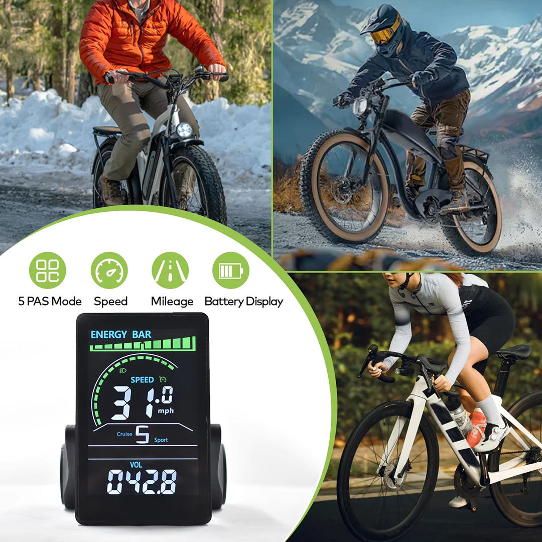 RossDoen | three-colour metrics, real-time battery status, 5-level PAS control