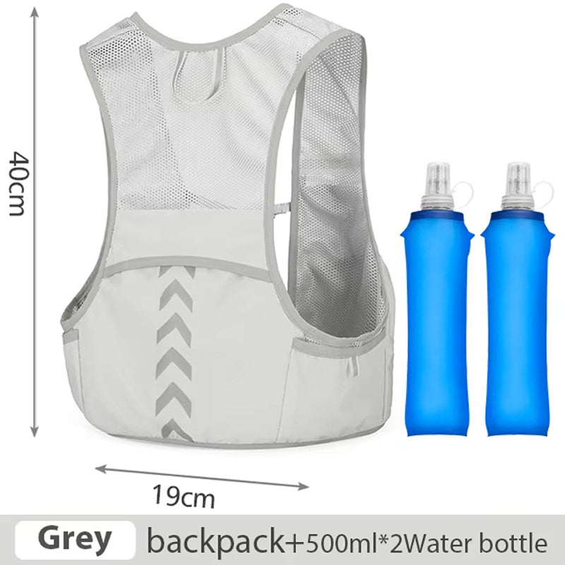 VetixMi Hydration Running Vest 108g Ultralight Waterproof Race Vest with Reflective Safety