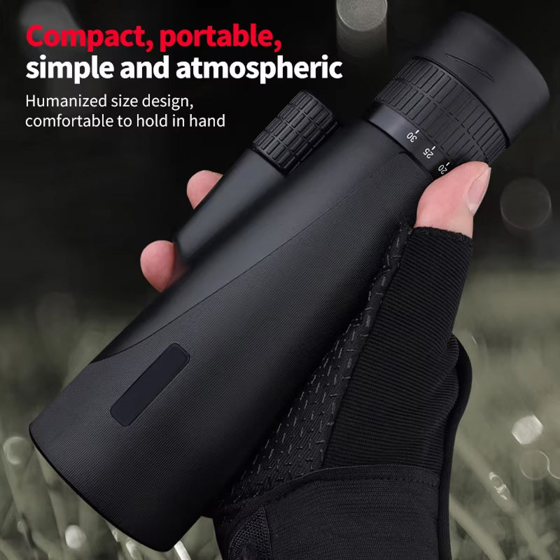 EziScopi V2 HD 12x50 – BAK4 Prism, Multi-Coated Lens & Universal Smartphone Photography Kit