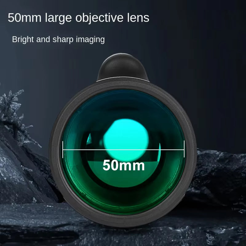 EziScopi V2 HD 12x50 – BAK4 Prism, Multi-Coated Lens & Universal Smartphone Photography Kit