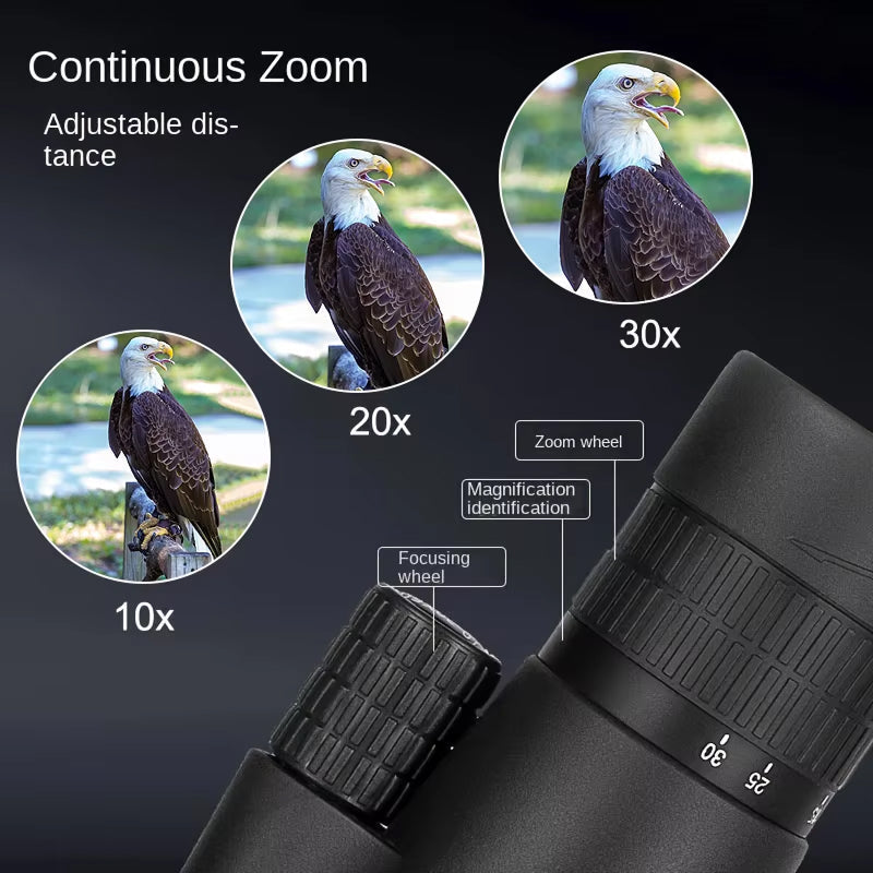 EziScopi V2 HD 12x50 – BAK4 Prism, Multi-Coated Lens & Universal Smartphone Photography Kit