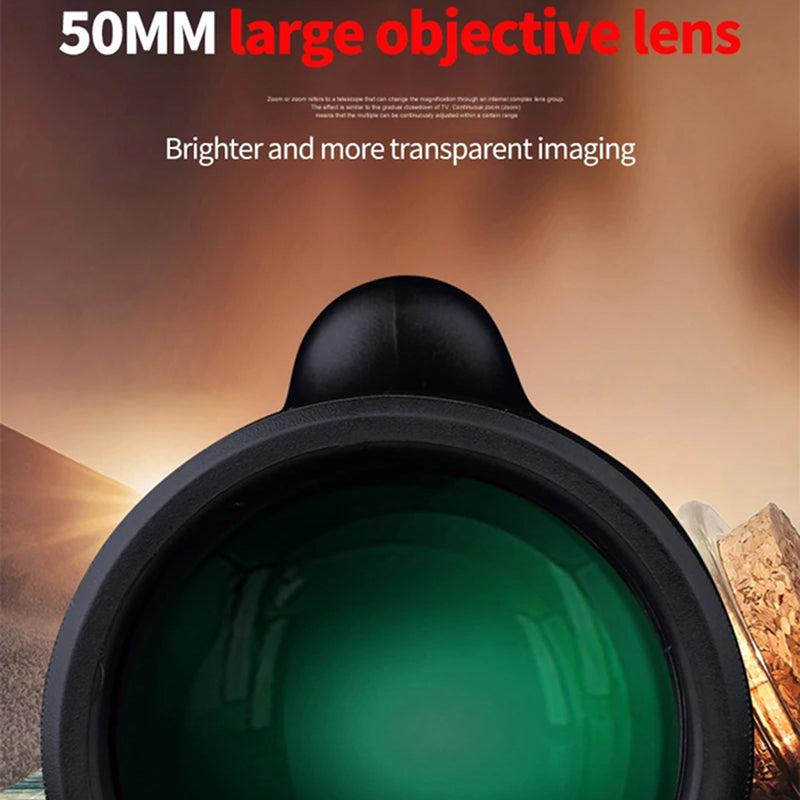 EziScopi V2 HD 12x50 – BAK4 Prism, Multi-Coated Lens & Universal Smartphone Photography Kit