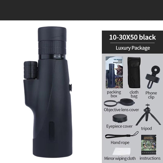 EziScopi V2 HD 12x50 – BAK4 Prism, Multi-Coated Lens & Universal Smartphone Photography Kit