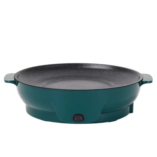 VixKilet Electric Skillet Non-Stick Hot Pot with Dual Power Control & Safety Shut-Off