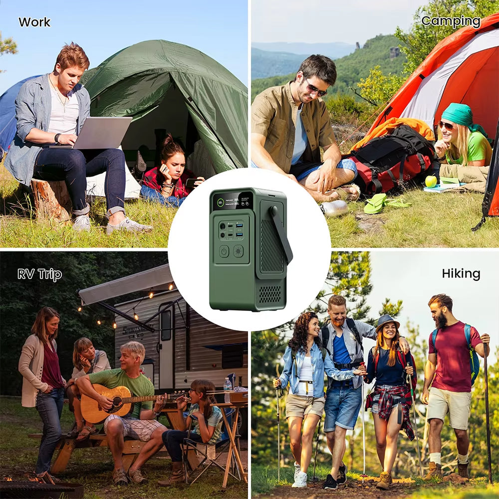 ZingBoxi 296Wh Portable Power Station – PD 100W Fast Charging, AC Outlet & Solar Generator