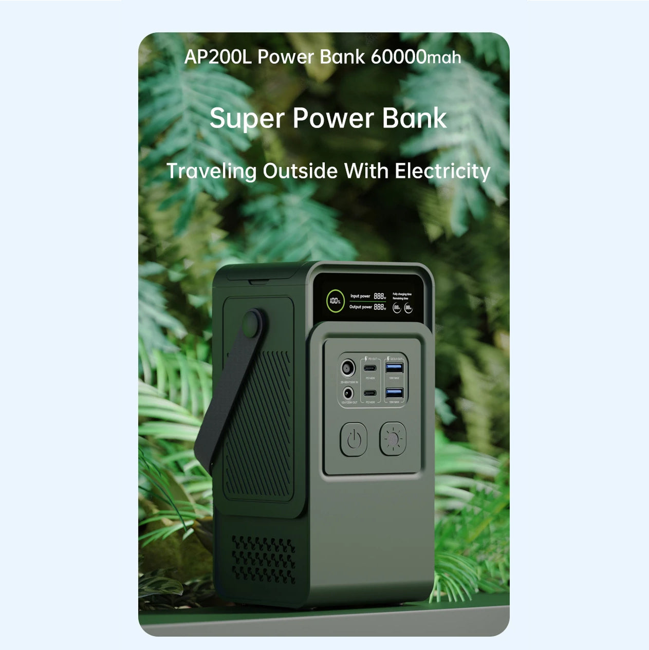 ZingBoxi 296Wh Portable Power Station – PD 100W Fast Charging, AC Outlet & Solar Generator