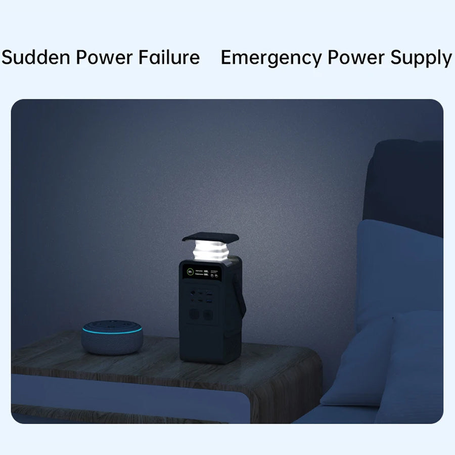 ZingBoxi 296Wh Portable Power Station – PD 100W Fast Charging, AC Outlet & Solar Generator