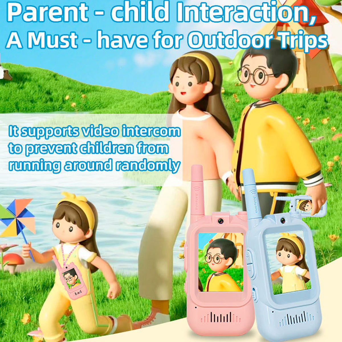 WaniTalki 22-Channel Kid Walkie Talkies – 3-Mile Long Range, VOX Hands-Free & Built-in Flashlight
