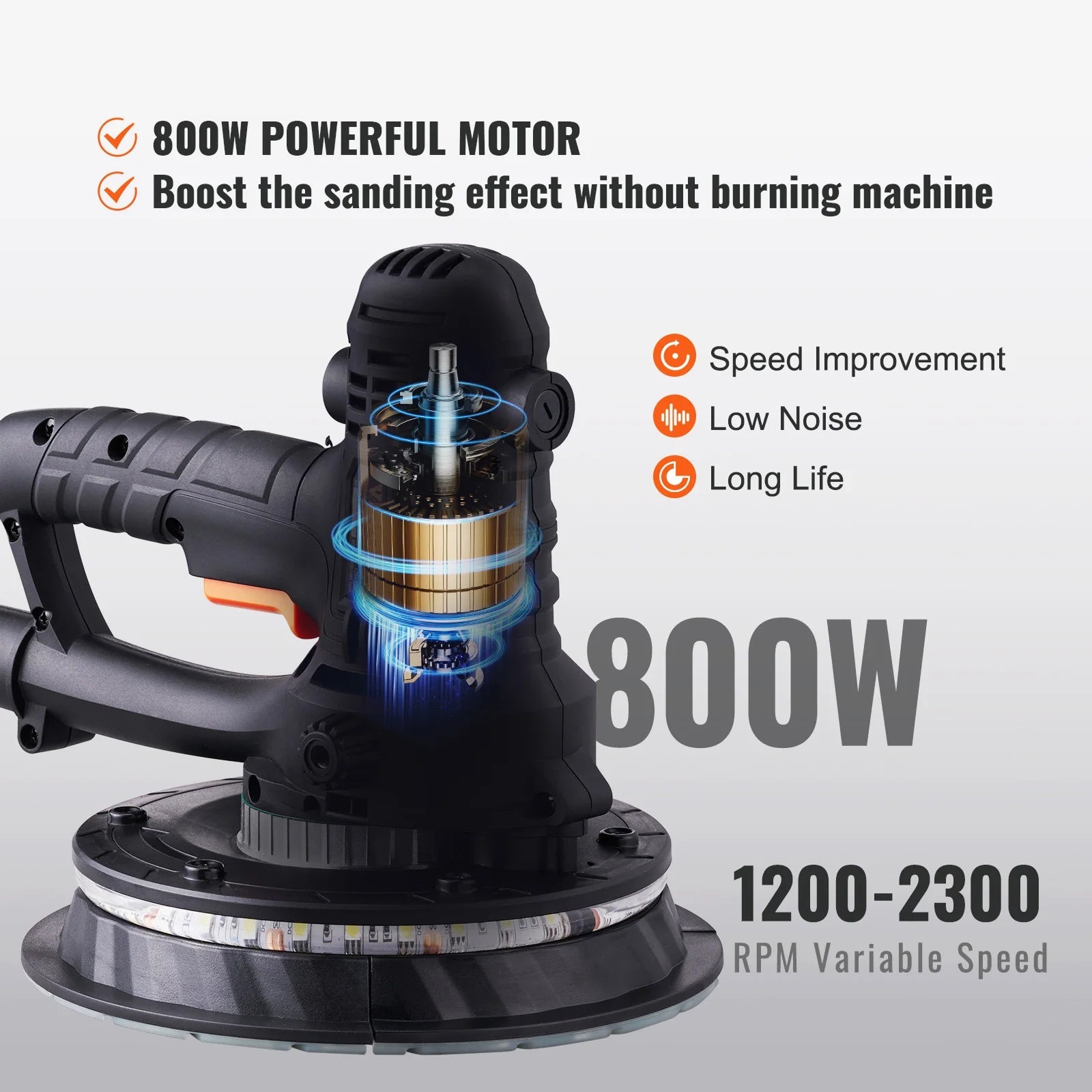 WetNoci 800W Motor With Stepless 1200 To 2300 RPM