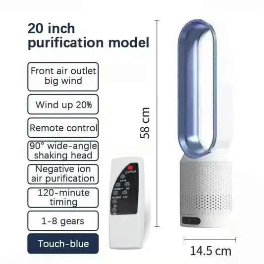 Whisparu Quiet Room Fan – Whole-Room Air Circulator, Full-Angle Oscillation & Whisper-Quiet Operation Mode
