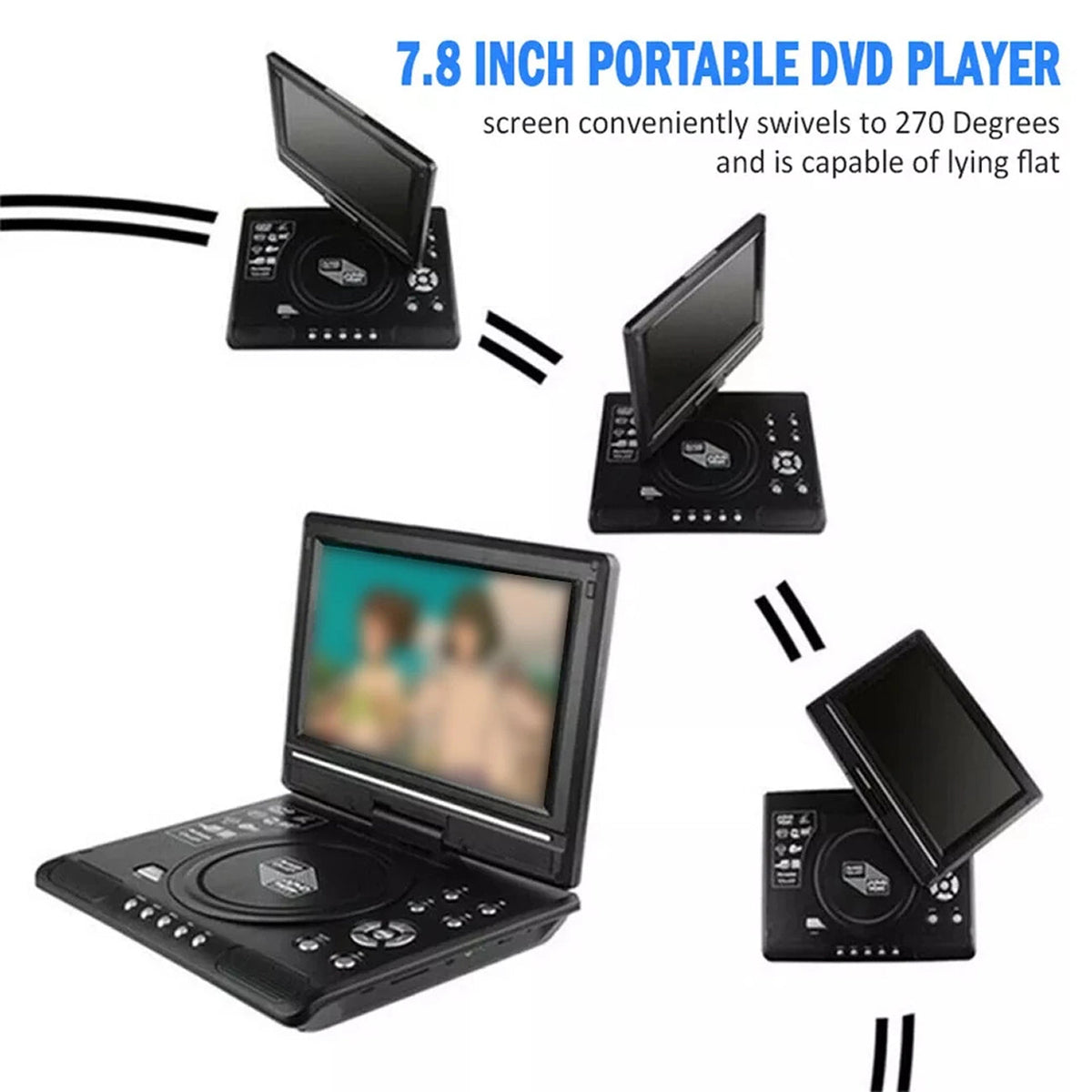WidTosee 7.8-Inch HD Eye-Protective Screen With 270° Rotation