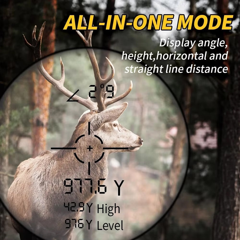 WildRange 1200yd Hunting Rangefinder – Angle Compensation, 6x Magnification & Speed Mode