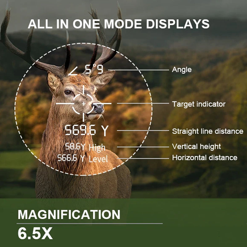 WildRange 1200yd Hunting Rangefinder – Angle Compensation, 6x Magnification & Speed Mode
