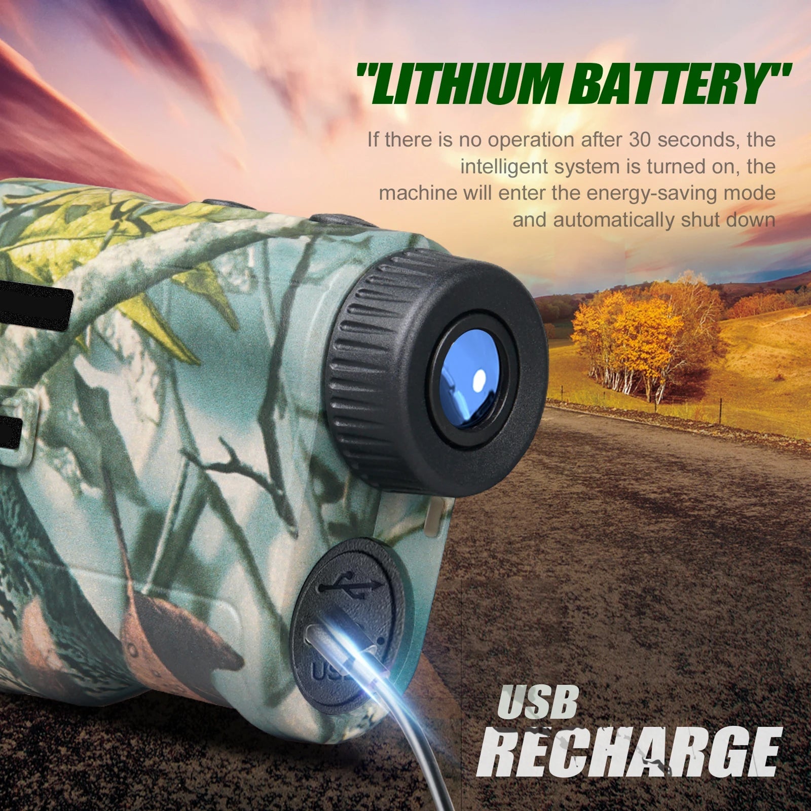 WildRange 1200yd Hunting Rangefinder – Angle Compensation, 6x Magnification & Speed Mode