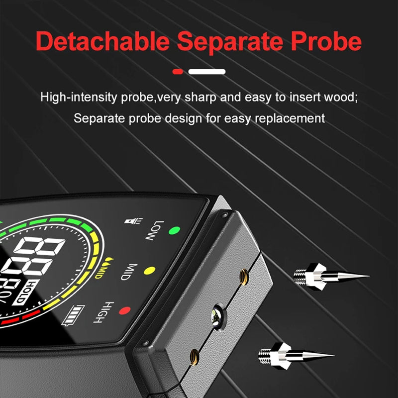 WomiTero Wood Moisture Meter ±0.5% High Precision 4-Mode Sensor