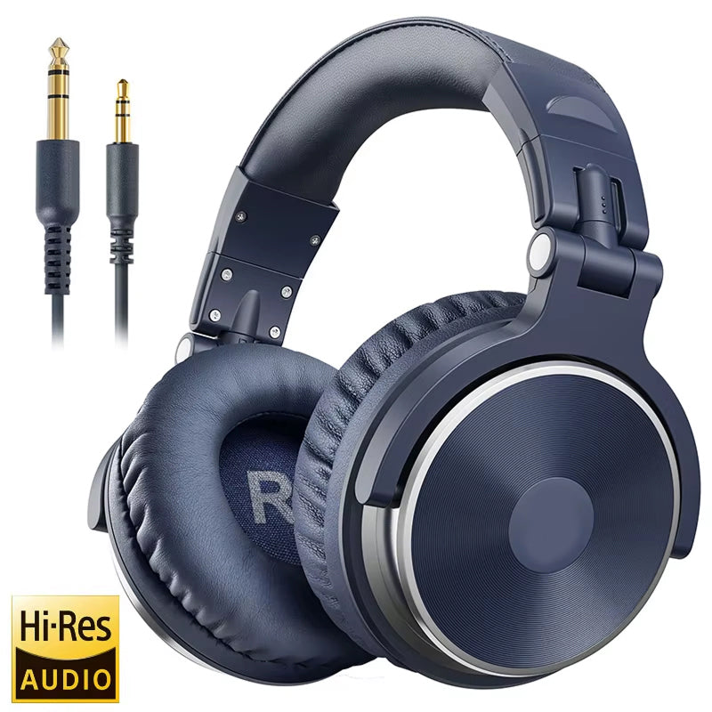 ZetaNase 50mm Studio Monitor Headphones – Professional Dual Interface, Foldable Design & Hi-Fi Audio