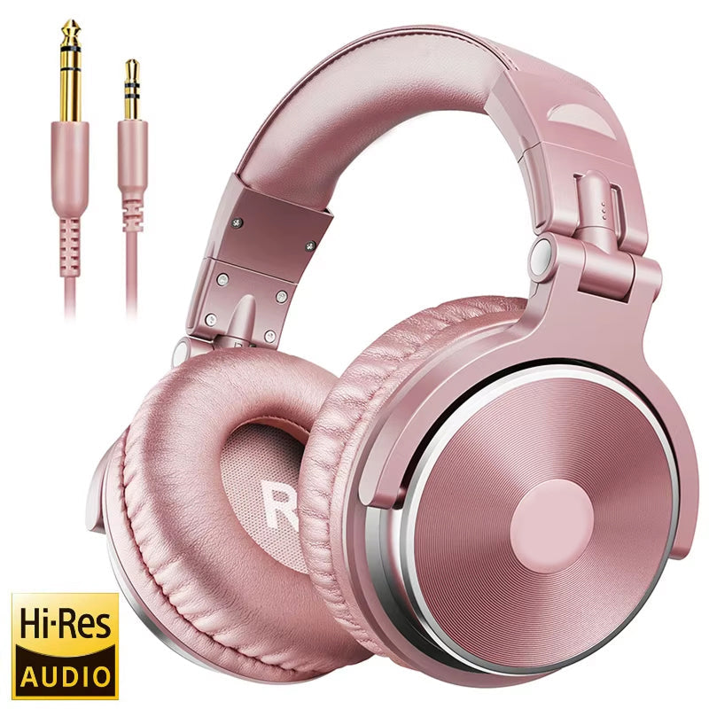 ZetaNase 50mm Studio Monitor Headphones – Professional Dual Interface, Foldable Design & Hi-Fi Audio