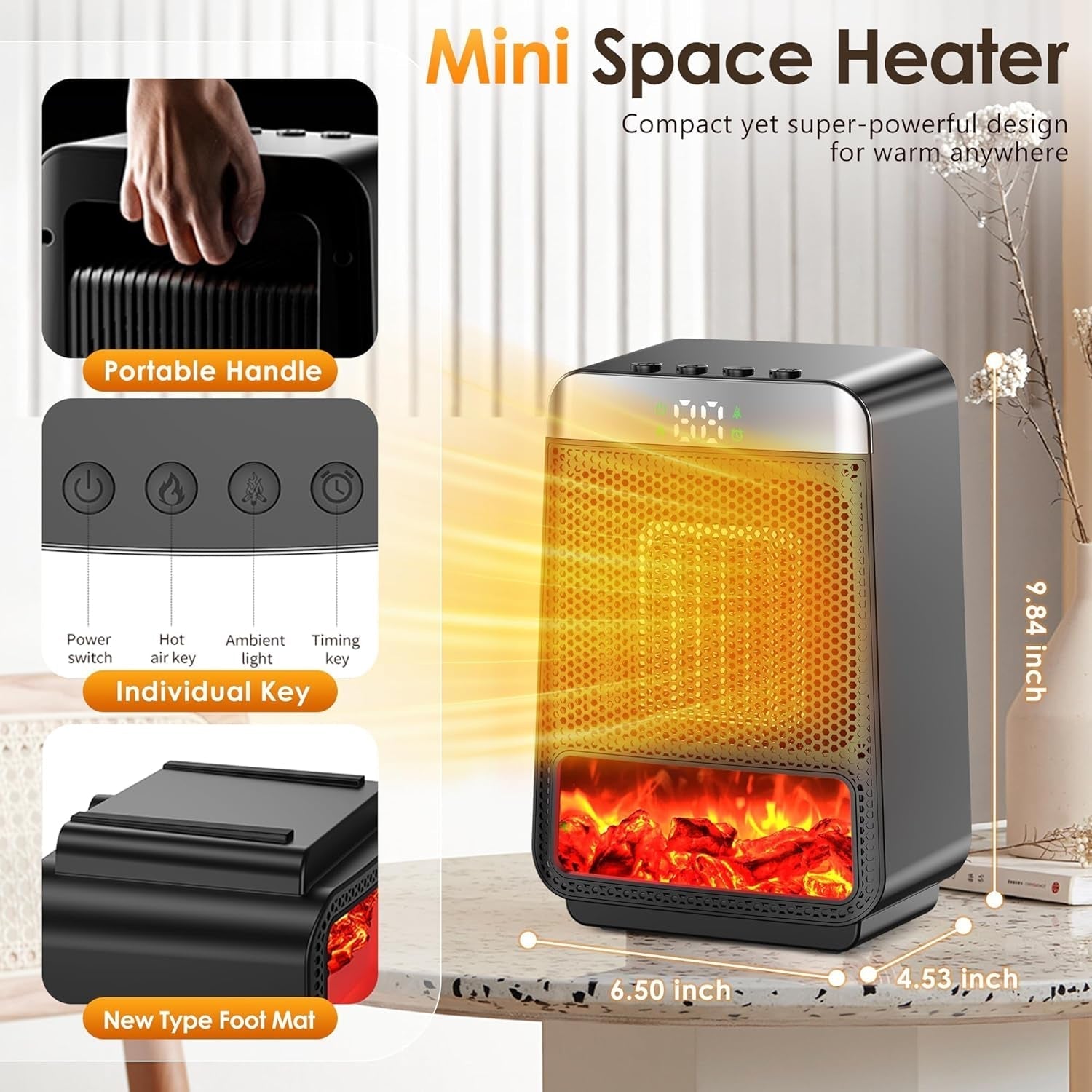 HosVelmi Instant PTC ceramic heating in 3 seconds