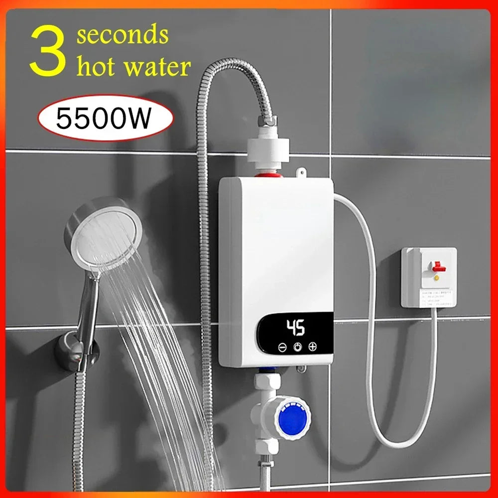 ZorinVell 5500W Instant Heating For Immediate Hot Water